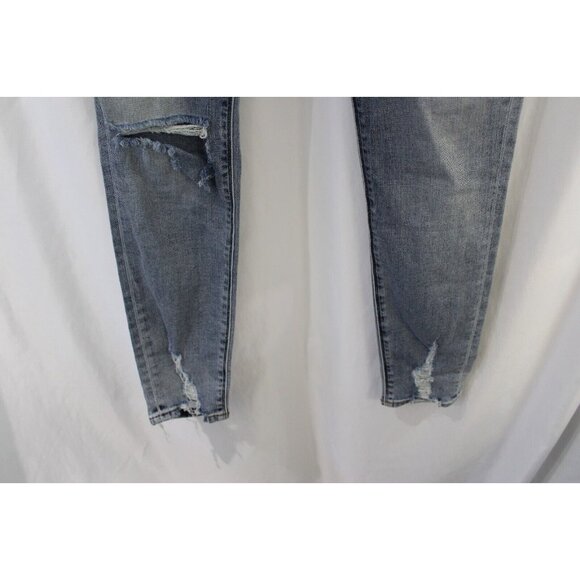 Hudson Womens Distressed Nico Midrise Crop Super Skinny 26 Jeans - Picture 4 of 6